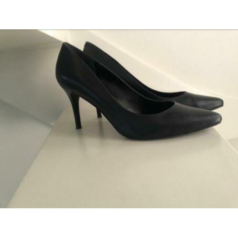 Ralph Lauren pumps zwart leer maat 39, als nieuw!