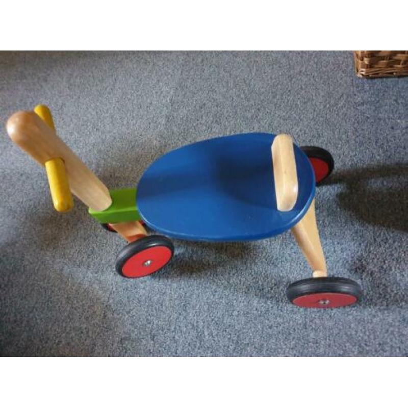 Houten driewieler
