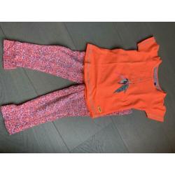 Tumble n dry broekje maat 86, Quapi shirt 86/92