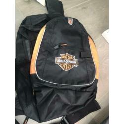 Harley Davidson rugzak zwart oranje