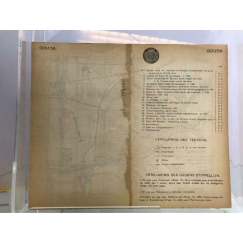 ?? Plattegrond (Gebruikt) | Gouda | ANWB | Jaren 30 | #3