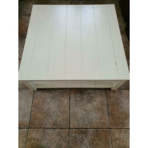 Salontafel, roomkleur, lxbxh = 110cmx110cmx40cm