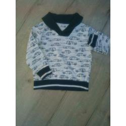 Auto trui voor het voorjaar en sturdy longsleeve maat 98