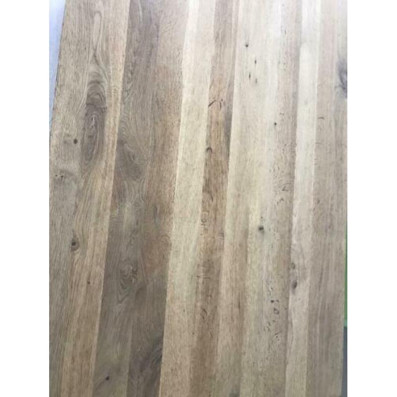 Mooie eettafel 160 x 100 gestoomd eiken