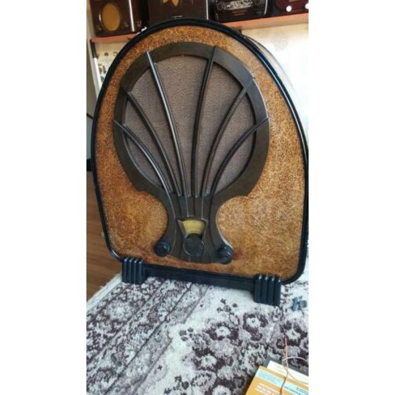 Philips radio 830A. 1931 Speelt.