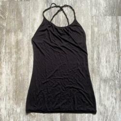 Zwart shirtje gekruist | Oasis | Maat S (36)