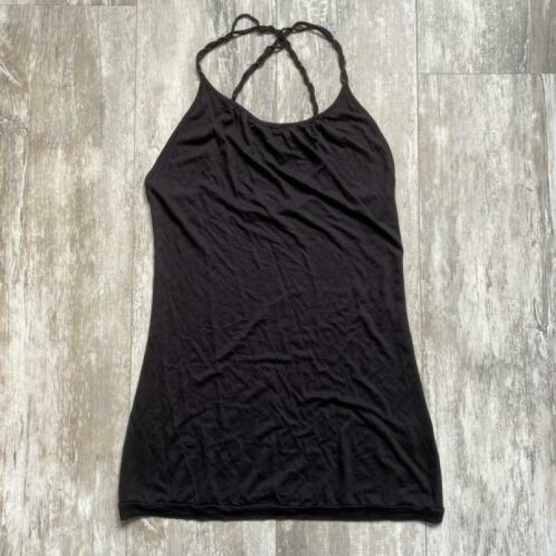 Zwart shirtje gekruist | Oasis | Maat S (36)