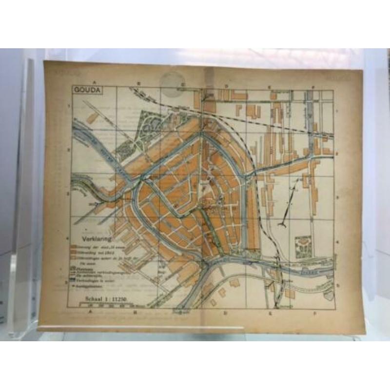 ?? Plattegrond (Gebruikt) | Gouda | ANWB | Jaren 30 | #3