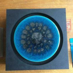 Deurbel jaren 70 blauw keramiek Friedland chime 991 chord