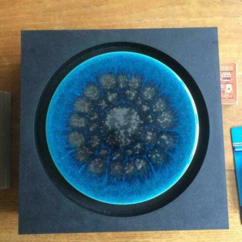 Deurbel jaren 70 blauw keramiek Friedland chime 991 chord