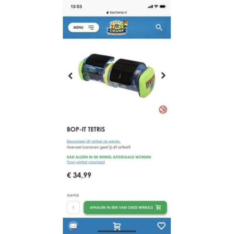 Bop it, electronisch Tetris spel game