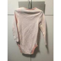 Roze meisje romper, maat: 92/98