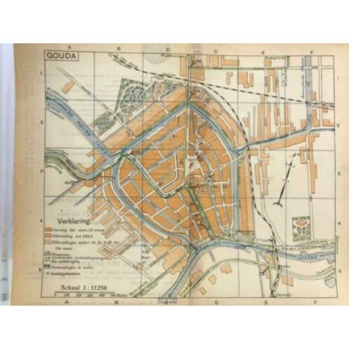 ?? Plattegrond (Gebruikt) | Gouda | ANWB | Jaren 30 | #3