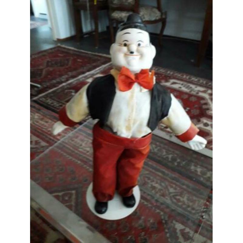 Olivier Hardy, porseleinen hoofd, handen en voeten 35 cm