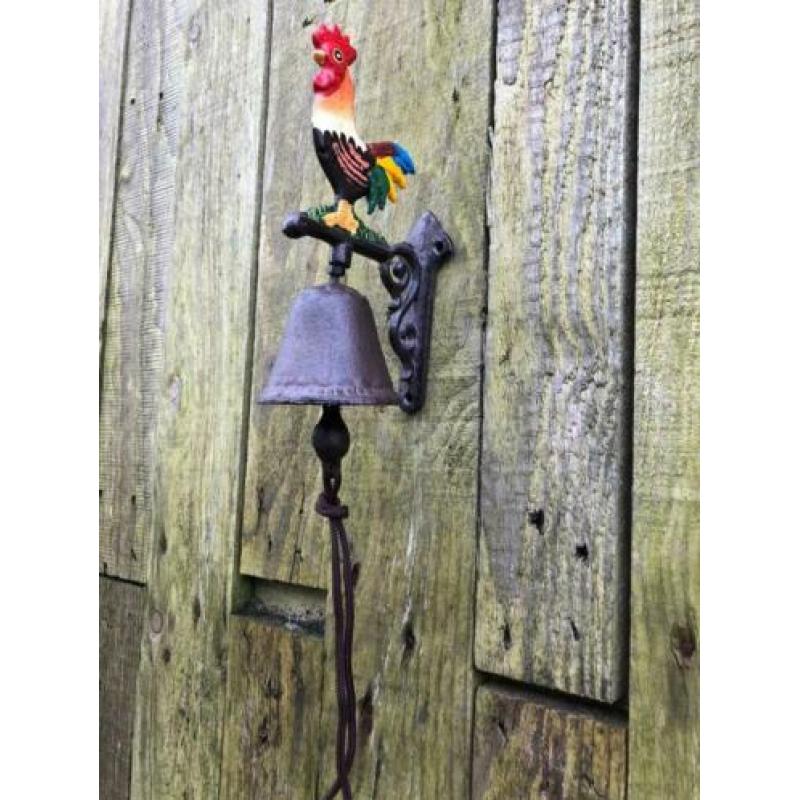 Deurbel ''Haan'' - gietijzer - small.
