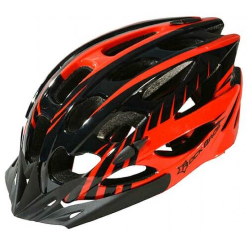 Fietshelm vizier wielrenhelm fiets racefiets mtb helm rood