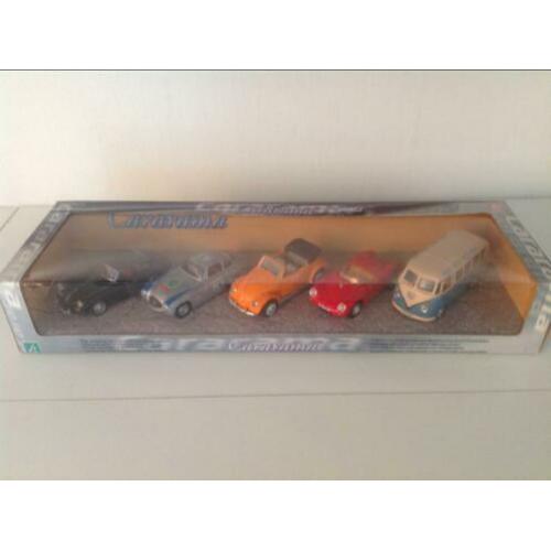 Set 5 modellen Porsche / VW / Mercedes 1:43 Nieuwstaat ovp