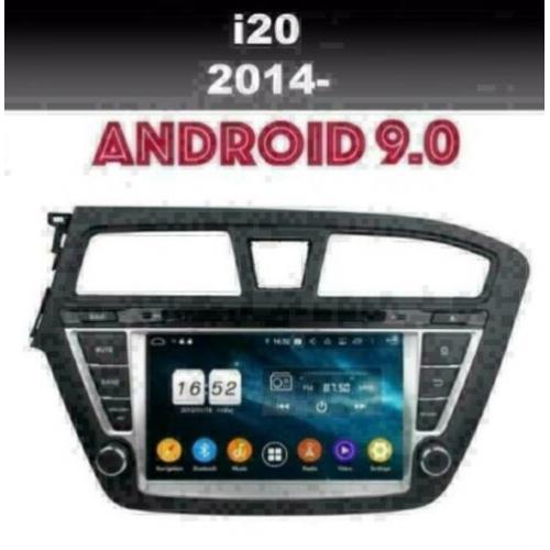Hyundai i20 navigatie radio carkit dab+ wifi android 9.0 dvd