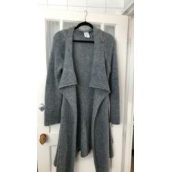 Vest grijs Sarah Pacini one size 38 40 wol alpaca