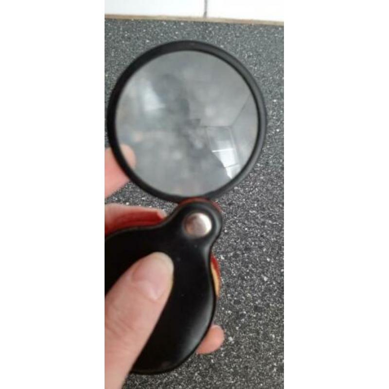 Vintage loep vergrootglas klein broekzak model 5,5 cm ??
