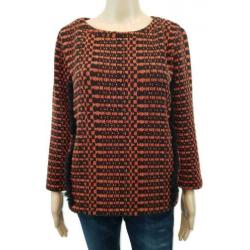 Essentiel Antwerp luxe trui zwart oranje als nieuw mt 38