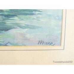 Prent schilderij in lijst 82003