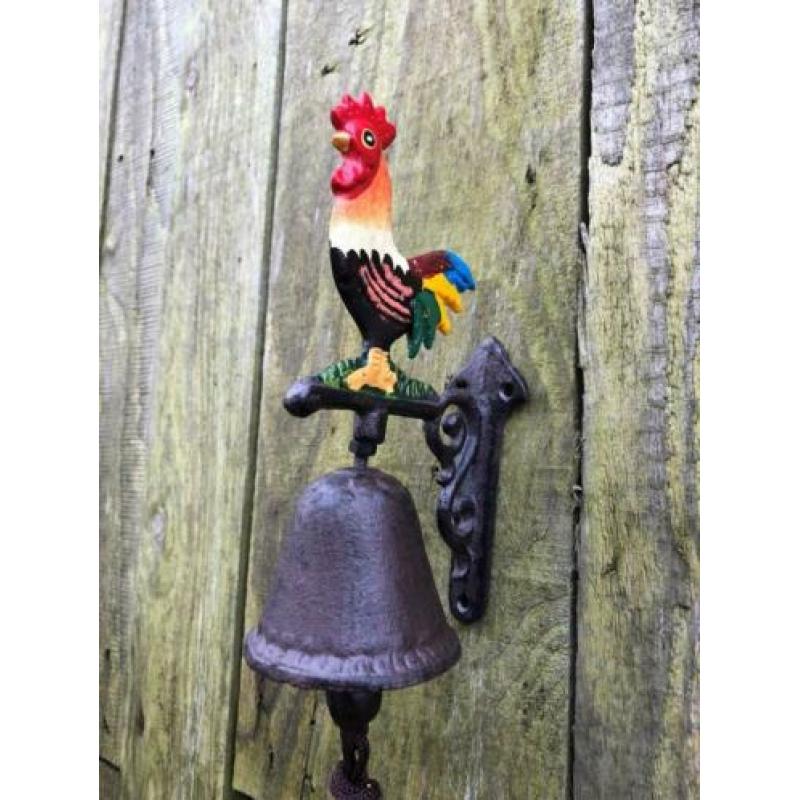 Deurbel ''Haan'' - gietijzer - small.