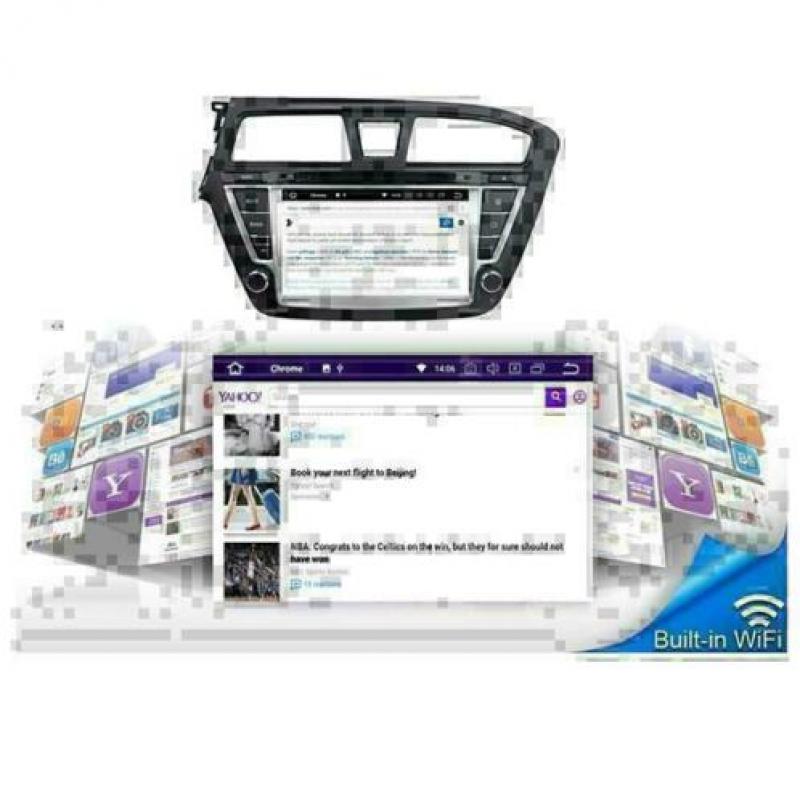 Hyundai i20 navigatie radio carkit dab+ wifi android 9.0 dvd