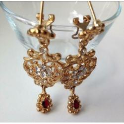 Sieradenset NEP goud; ketting,ring,armband,oorbellen NIEUW