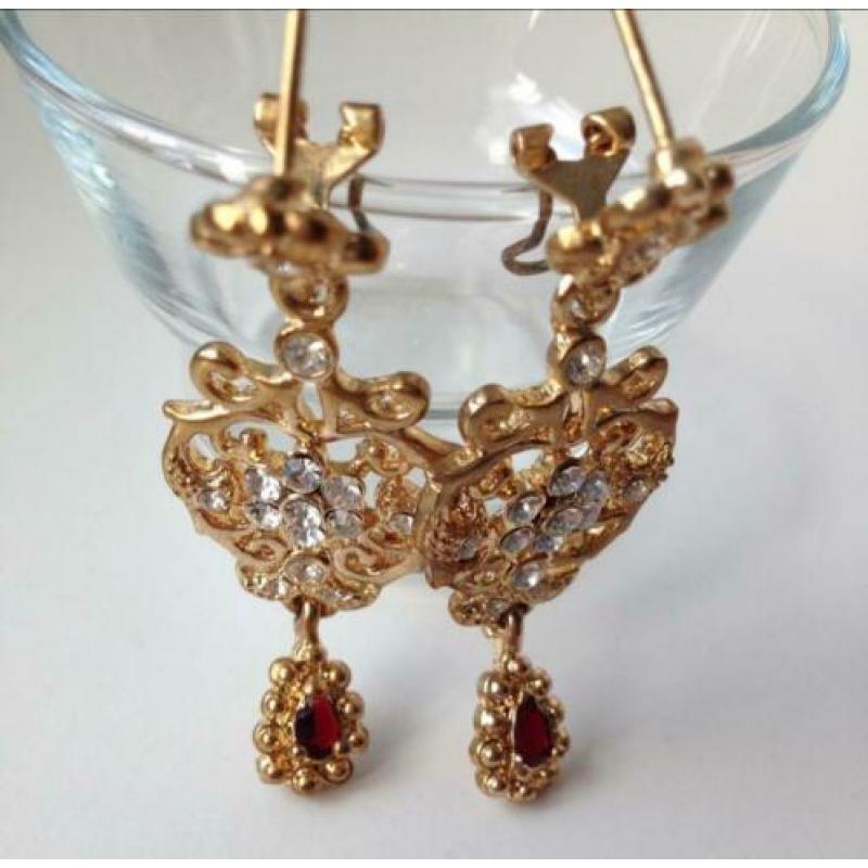 Sieradenset NEP goud; ketting,ring,armband,oorbellen NIEUW