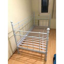 Ikea tromnes daybed blauw en wit