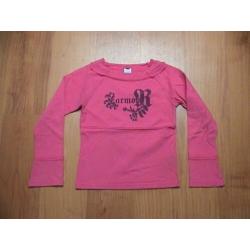 HEMA Fuchsiaroze shirt met opdruk van zwarte letters 110 /11