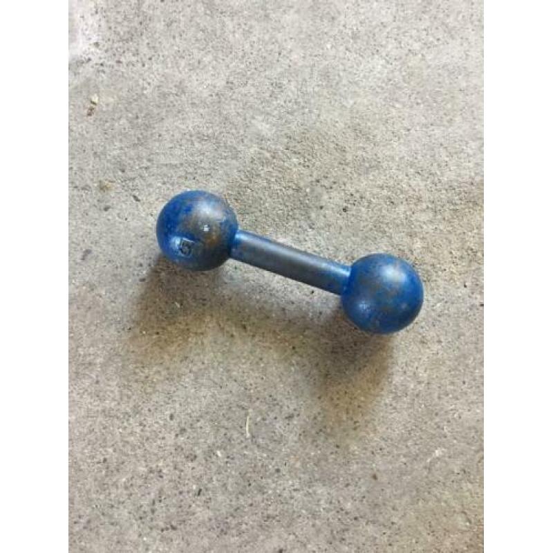 Vintage gietijzeren gewicht van 5 kg