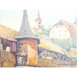 Prent schilderij in lijst 82003