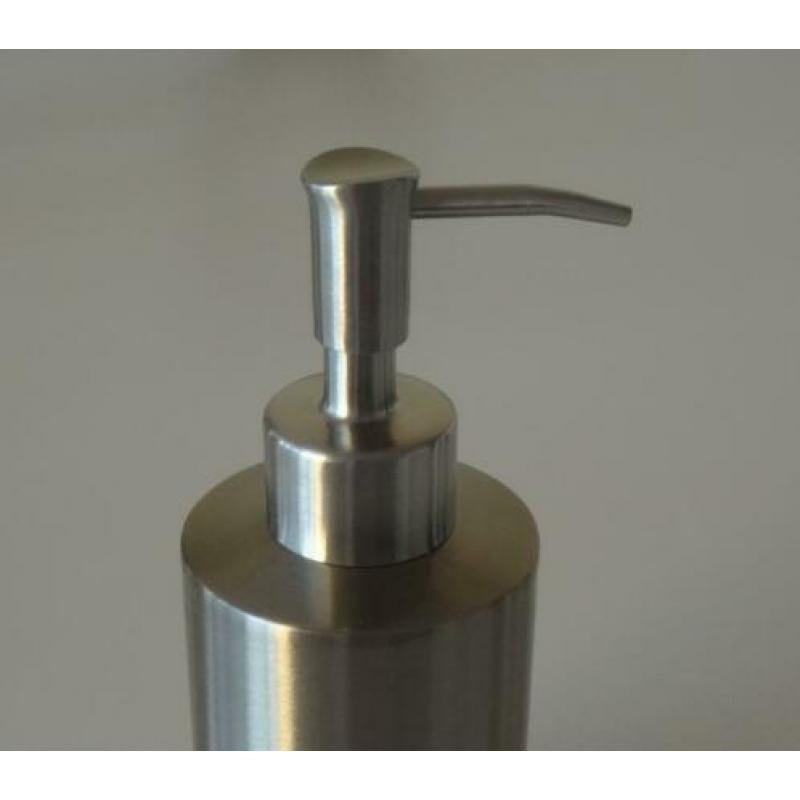 Rvs zeeppompje / zeepdispenser voor vloeibare zeep (nieuw)