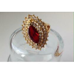 Sieradenset NEP goud; ketting,ring,armband,oorbellen NIEUW