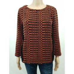 Essentiel Antwerp luxe trui zwart oranje als nieuw mt 38