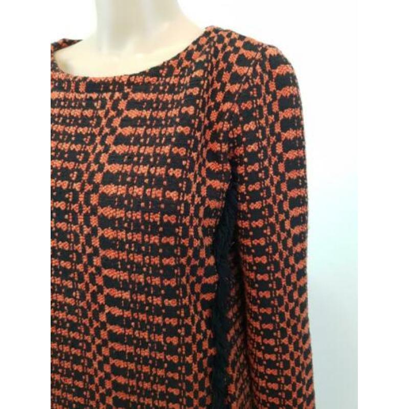 Essentiel Antwerp luxe trui zwart oranje als nieuw mt 38