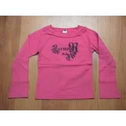 HEMA Fuchsiaroze shirt met opdruk van zwarte letters 110 /11