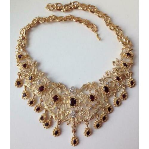 Sieradenset NEP goud; ketting,ring,armband,oorbellen NIEUW