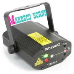 Titania Double Laser, licht effect, 200mW RG Gobo IRC