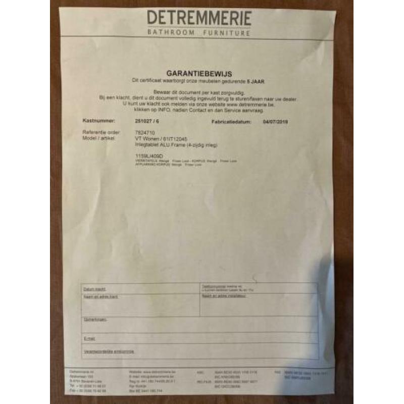 VT Wonen wastafel Tank/Cube (bekend van TV)