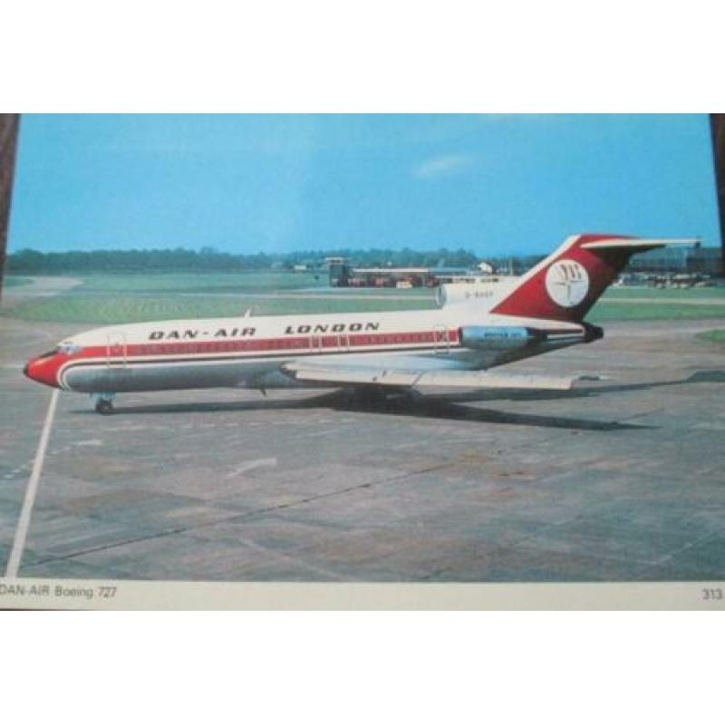 Dan Air London 3 ansichtkaarten.