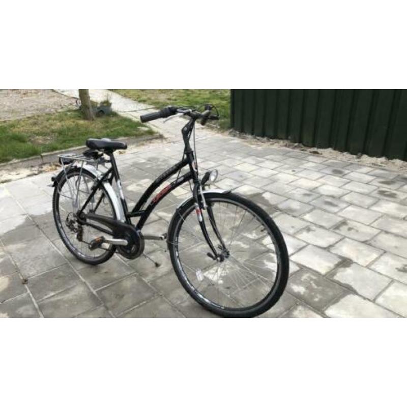Dames fiets 6 versnellingen zwart citerra