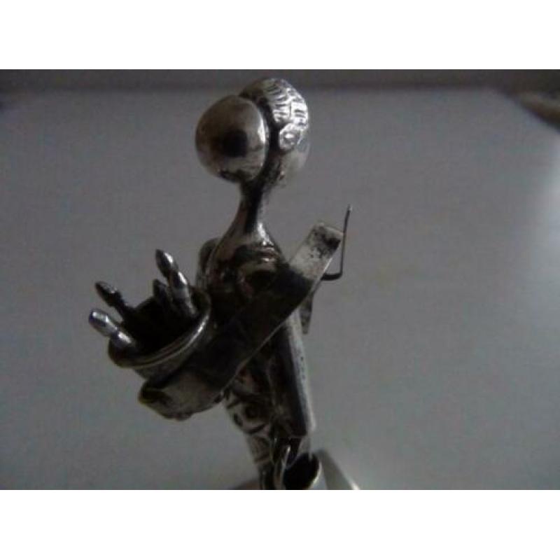 Miniatuur zilver AR11 vrouw emmers zilveren miniaturen