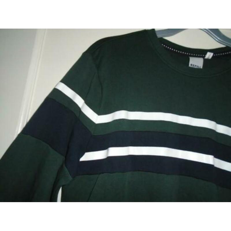 Refill Shoeby Leuke Groen Trui Shirt maat S-M ZGAN