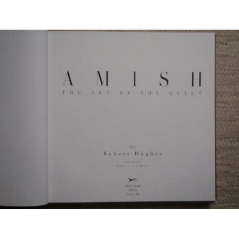 Amish The art of the Quilt van Robert.Hughes