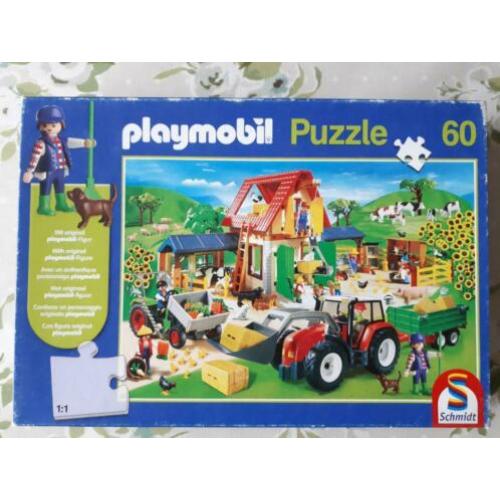 Playmobil puzzel Boerderij 60 stukjes 5+ van Schmidt