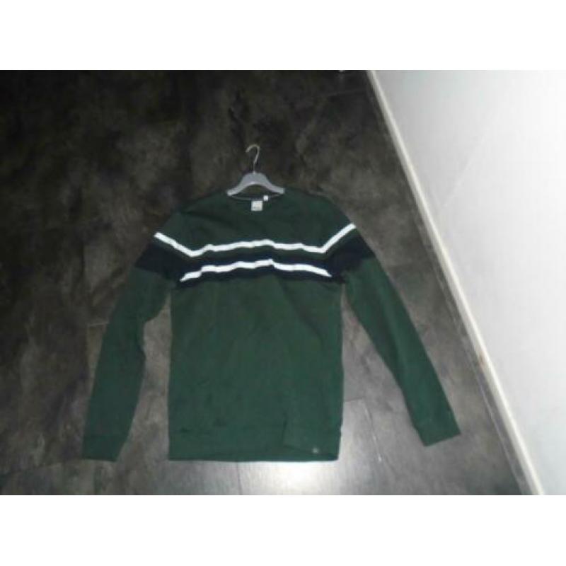 Refill Shoeby Leuke Groen Trui Shirt maat S-M ZGAN