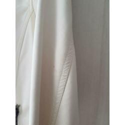 Nieuwe stoere witte nepleren jas